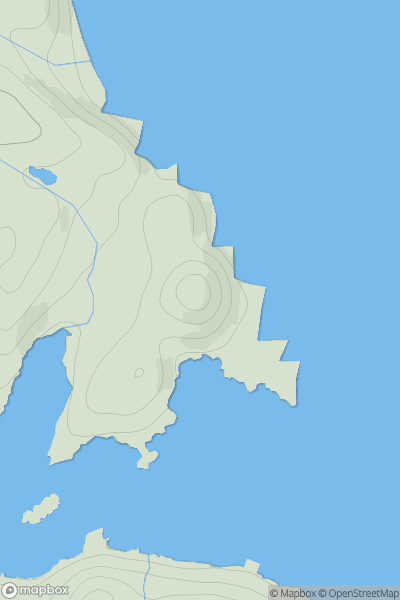 Thumbnail image for Cnoc Mor [Knapdale and Kintyre] [NR874695] showing contour plot for surrounding peak